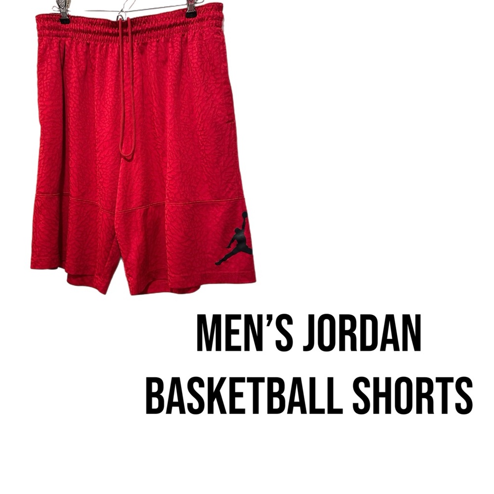 Jordan Red Athletic Shorts Lightweight Fit
